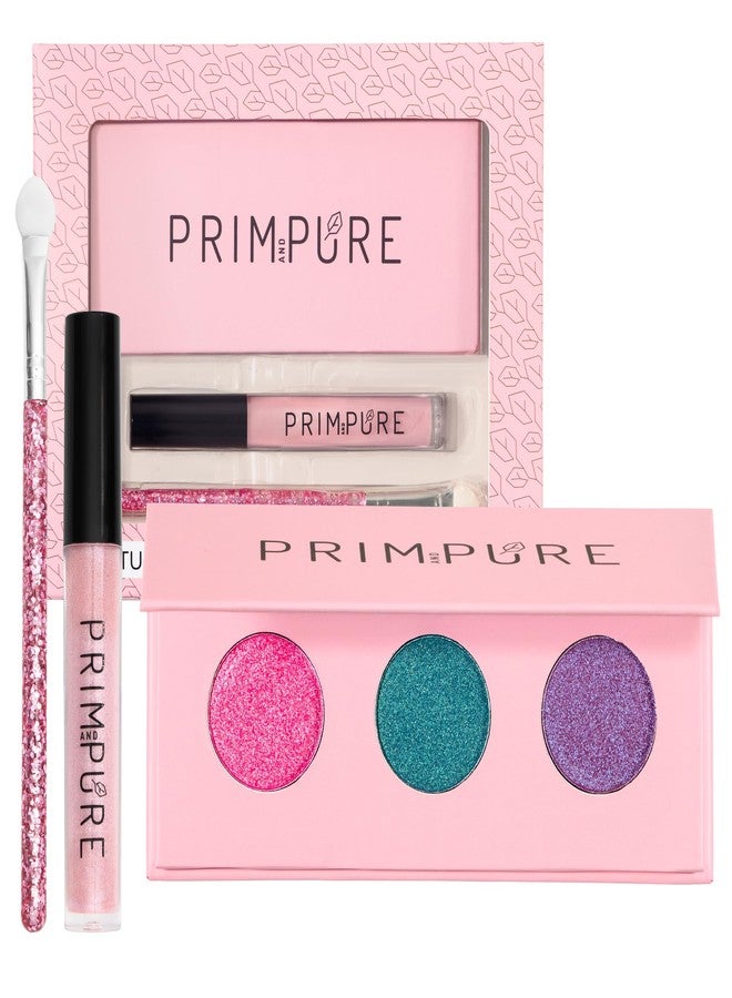 Prim and Pure Natural Mineral Palette | Pressed, Shimmery Eye Makeup Color & Lip Gloss | Vegan & Cruelty Free | Made in USA - Image 1