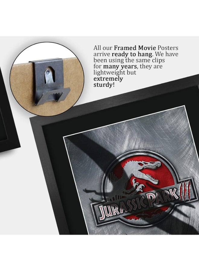 إتش دبليو سي تريدينغ ملصق مطبوع عليه صورة موقعة وموقعة لفيلم Jurassic Park 3 من HWC Trading، مقاس 16 × 12 بوصة، لهدايا تذكارية لمحبي الأفلام - مقاس 16 × 12 بوصة، مؤطر - Image 5