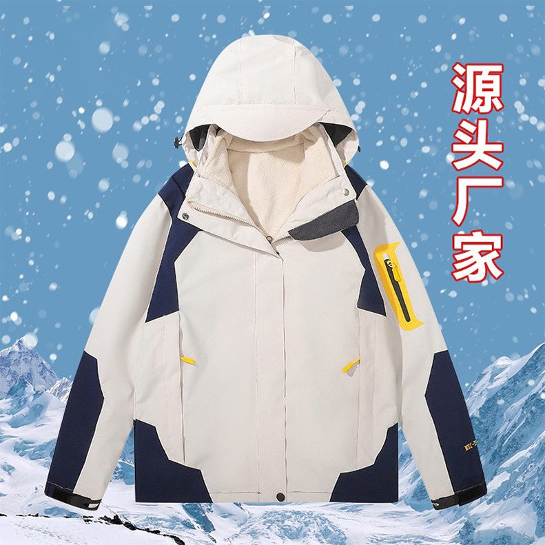 Camel Hjcamel Jacket Men'S Outdoor Jacket Trendy Brand Waterproof Windproof Jacket Couple Same Style - Image 1