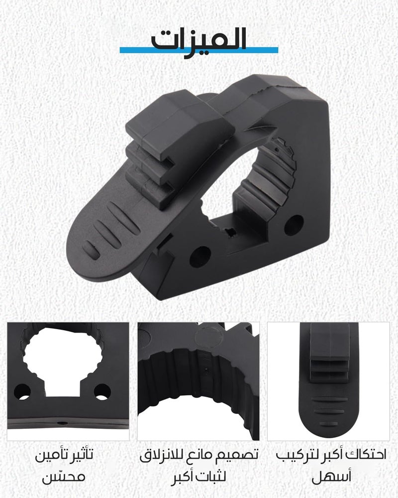 Oasisgalore Quick Release Rubber Clamp Mount Kit 1-1/5"~1-1/2" in Diameter, RV Van Trucks UTV Car Accessories Tool Organizer Parts, 4 Pcs - Image 2