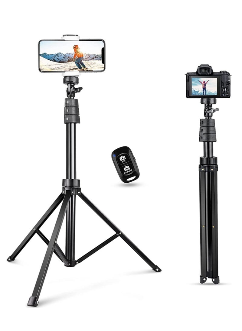 Selfie Stick & Phone Tripod Stand with Remote – Versatile Cell Phone Stand Tripod for Vlogging, Photography, and Video Calls - Image 1