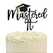 PANHUI Black Glitter Mastered It Cake TopperCollege GradCongratulations MBA Graduation Party Decorations Supplies 1 - Image 4