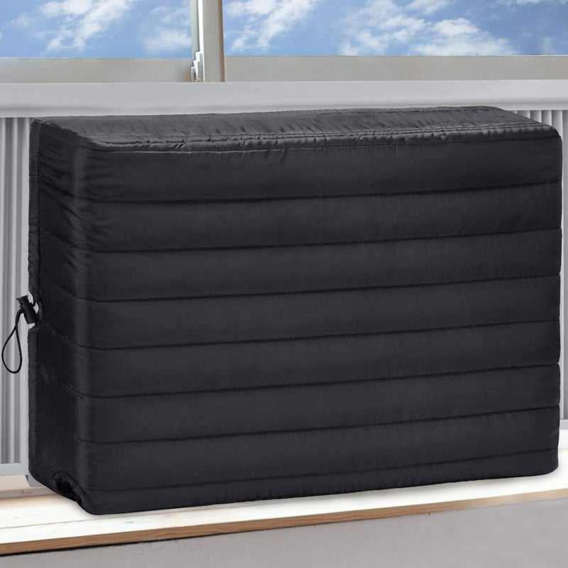 Brivic Indoor Air Conditioner Cover AC Cover for Inside Window Unit 25 x 17 x 35 inchesL x H x DBlack