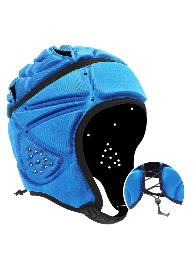 SYOSI Soft Helmet Rugby Headguards Scrum Cap 7v7 Rugby Helmet Foam Cotton Head Protector Soft Padded Headgear Autism Sports Helmet Flag Football Helmet Youth Adult  - Image 1