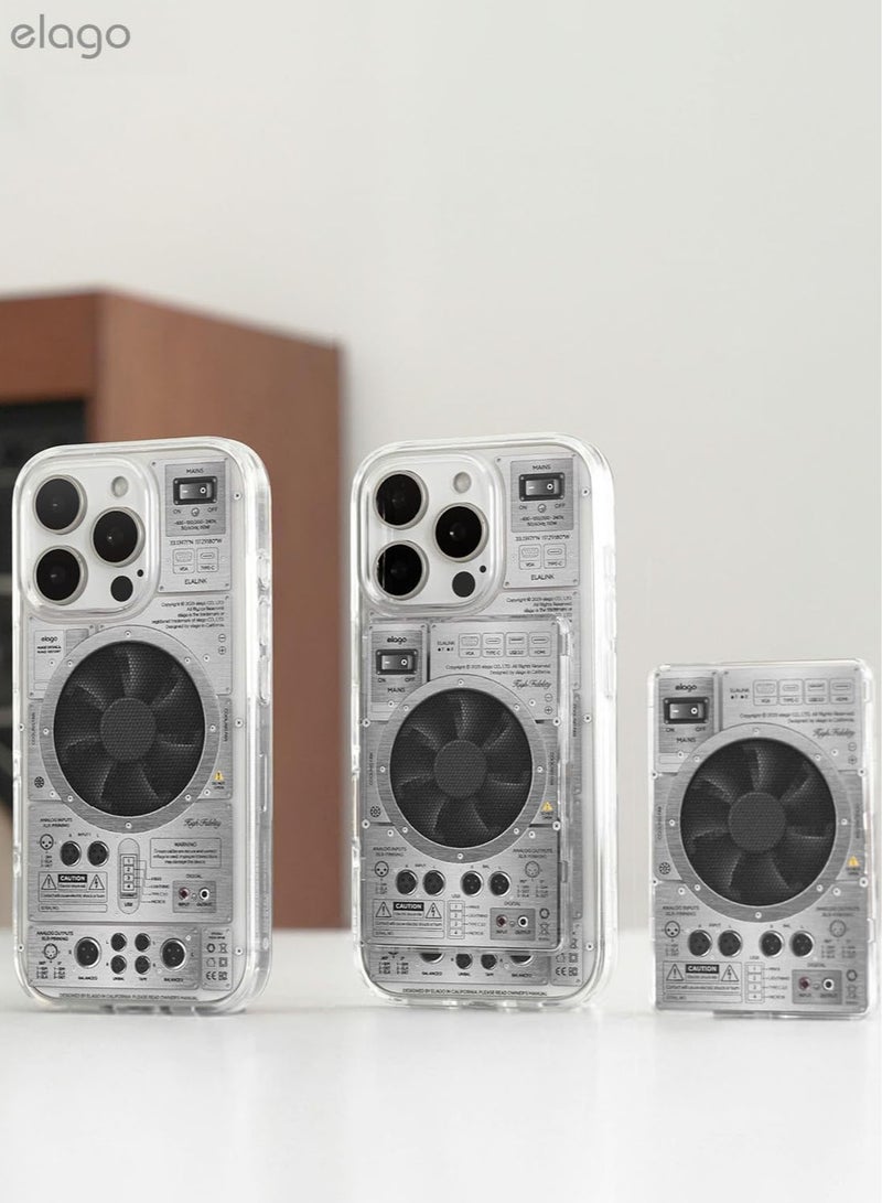 Elago Magnetic Hybrid Clear Compatible with MagSafe for iPhone 16 PRO Shockproof Bumper Raised Camera Protection Case Cover - AMP - Image 2