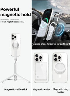 Elago Magnetic Hybrid Clear Compatible with MagSafe for iPhone 16 PRO Shockproof Bumper Raised Camera Protection Case Cover - AMP  - Image 4