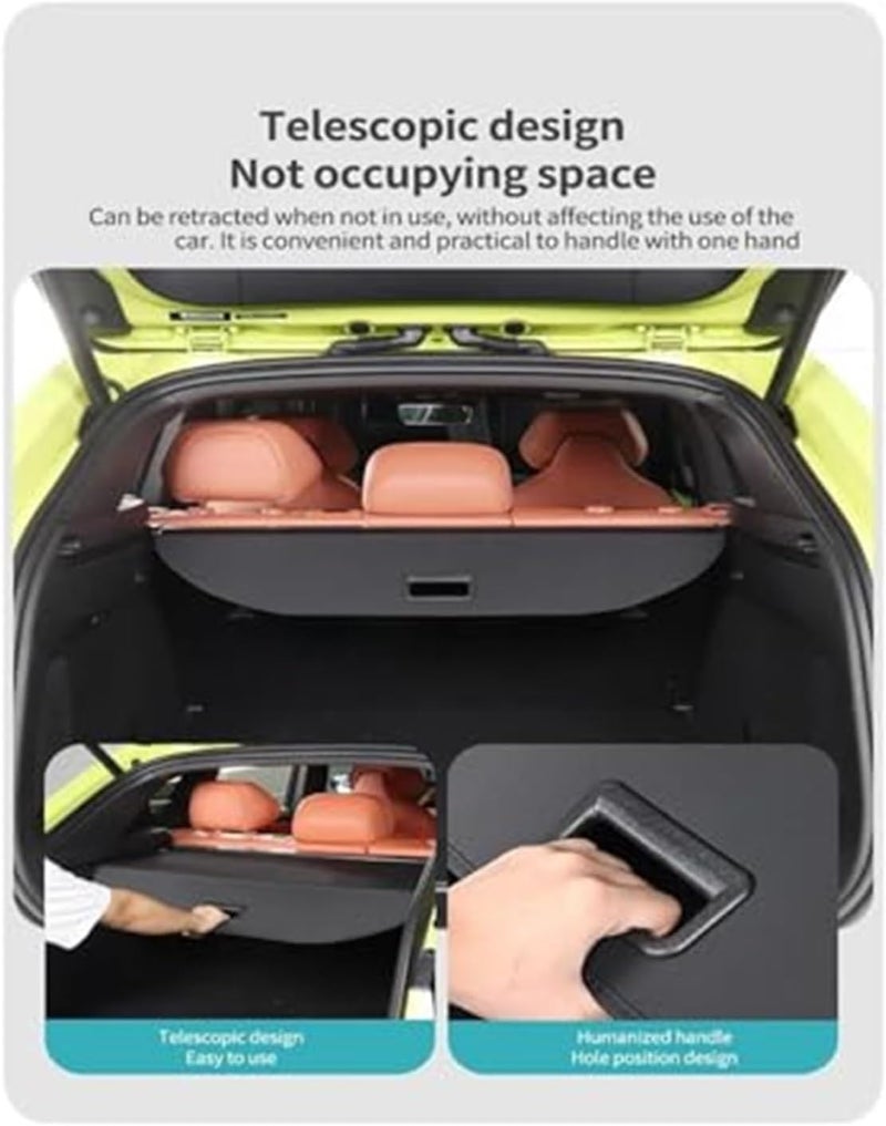 QASULER Trunk Curtain Cargo Cover for Toyota BZ4X - Image 2