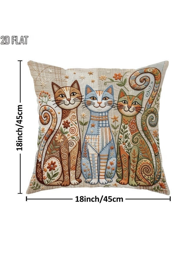موان كوشن مودرن 45×45 سم - غطاء مخدة ديكور للانتريه والريسبشن وغرف المعيشة - Image 2