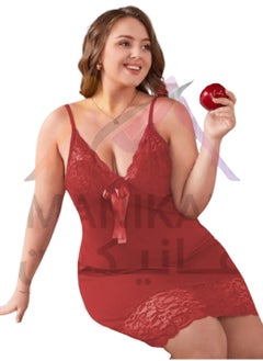 MANIKAN women's hot short lingerie dress with lace edges and a bow without sleeves  - Image 3