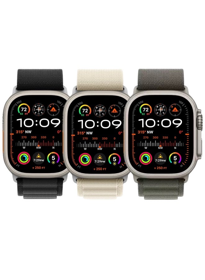 ESCASE 3-Piece Nylon Strap with Natural Titanium Metal Replacement Set Compatible with Apple Watch Strap Sizes: 42mm/44mm/45mm/46mm/49mm Fits Apple Watch Ultra/Ultra 2/Ultra 3, Series 11/10/9/8/SE/7/6/5/4/3/2/1 and other models, Black/White/Green - Image 5