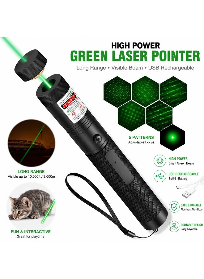 Mejora USB303 Rechargeable Laser Pointer Pen with Red Green Purple Light for Teaching & Presentation - Image 1