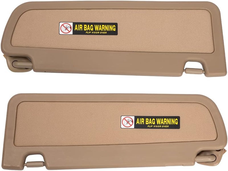 HIMIKI Beige Left and Right Sun Visor Compatible with 2006-2011 Honda Civic - Image 4
