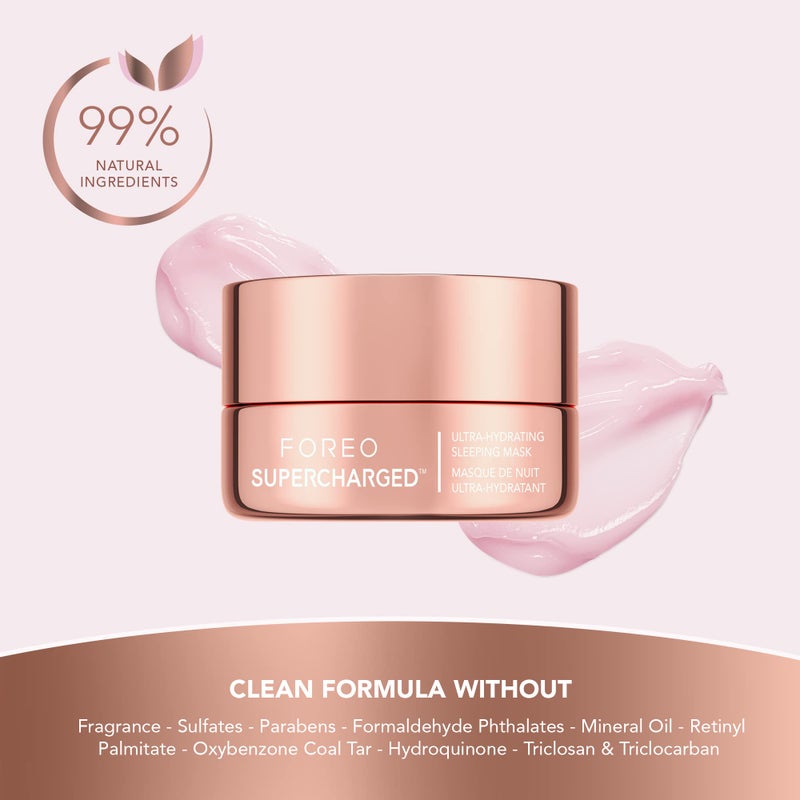 FOREO SUPERCHARGED Ultra hydrating Night Mask - Night Face Moisturizer - Deeply Replenishing Moisturizer Face Cream - Rejuvenating - Vegan - Cruelty & Gluten-Free - 2.5 oz - Image 5