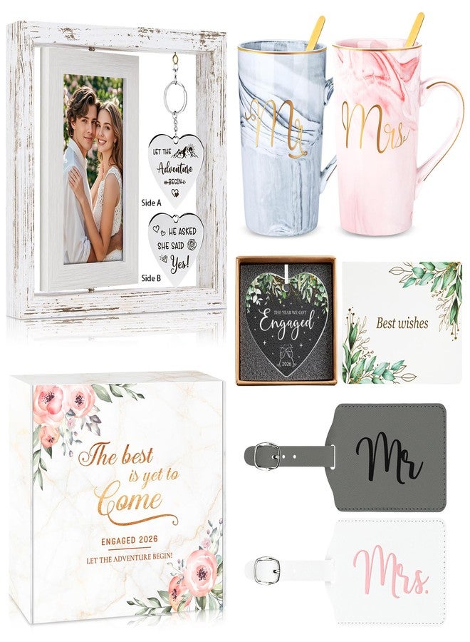 HELORAY Engagement Unique Gifts for Couples Wedding Registry Gifts Ideas for Bride To Be Bridal Shower Present Marriage Mr and Mrs Bachelorette Gift for Bride Newly Wed Essentials Must Haves - Image 1