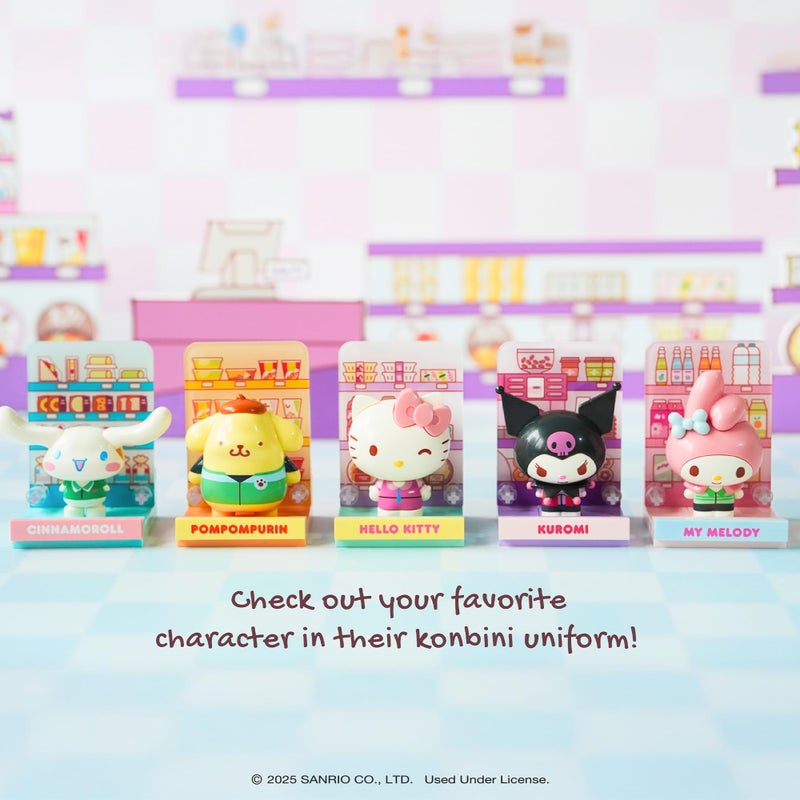 Hamee Sanrio Hello Kitty and Friends 'Konbini' Cute Building Blocks Figure Set â€“ [Birthday Gift, Party Favor, Gift Basket Filler, Stress Relief, Collectible Toy, Sanrio Fan, Relaxation] - My Melody - Image 5