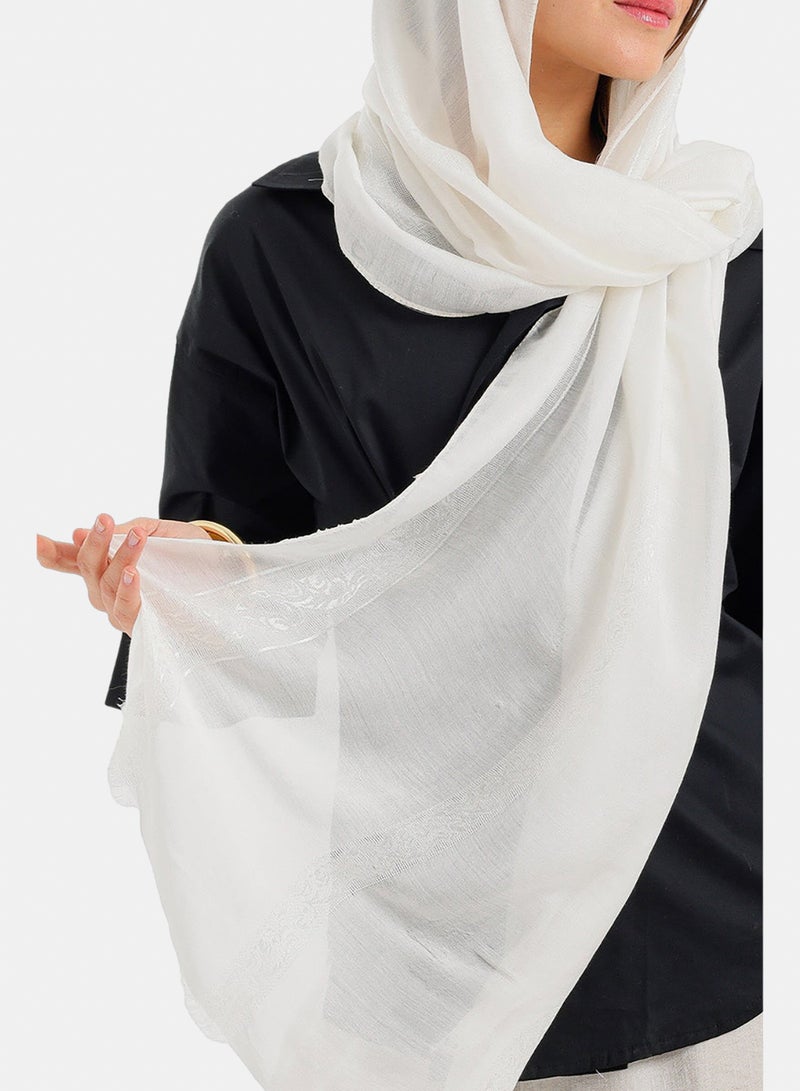 Carina Soft Damask Style Scarf - Image 3