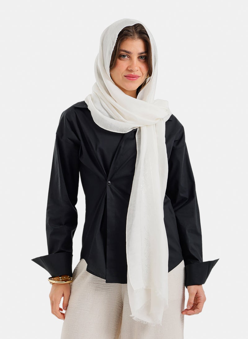 Carina Soft Damask Style Scarf - Image 1