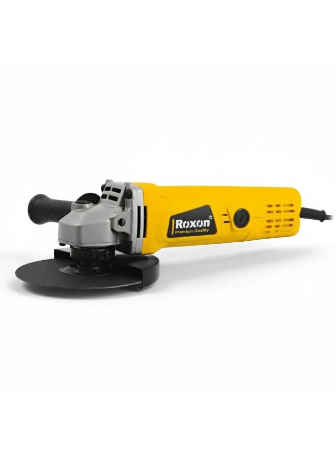 ROXON 750W Heavy Duty Angle Grinder 4.5 Inch – RX-115B Electric Corded Handheld Grinding Machine, 11000 RPM High Speed Metal Cutter and Polisher with M14 Spindle Lock and Rear Switch for Workshop - Image 1