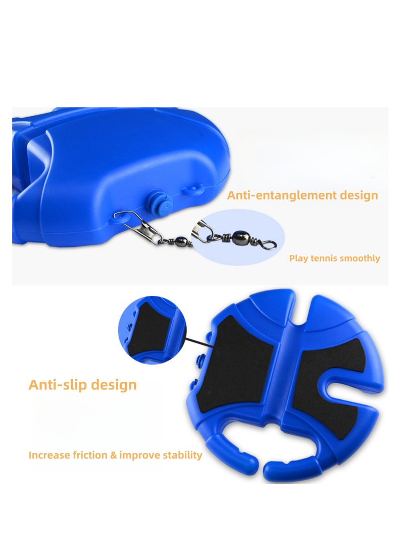 نوفولان كرة تنس NOVOLAN أحادية التدريب مع كرتين من الخيوط، أداة تنس ذاتية التدريب محمولة للمبتدئين، قاعدة قابلة للتعديل من الماء والرمل للاستقرار، مضادة للانزلاق مع خيط ارتداد خالٍ من التشابك - Image 4