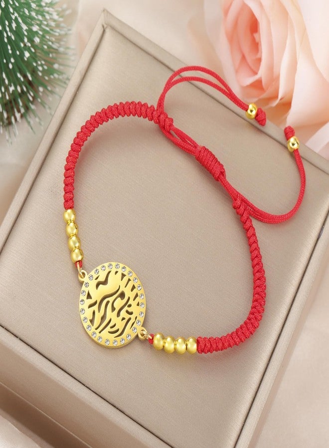 EUEAVAN Shema Israel Bracelet Hear O' Israel Hebrew Prayer Bracelet Sh'ma Shema Yisrael Handmade Braided Rope Jewish Kabbalah Judaica Jewelry Women - Image 3