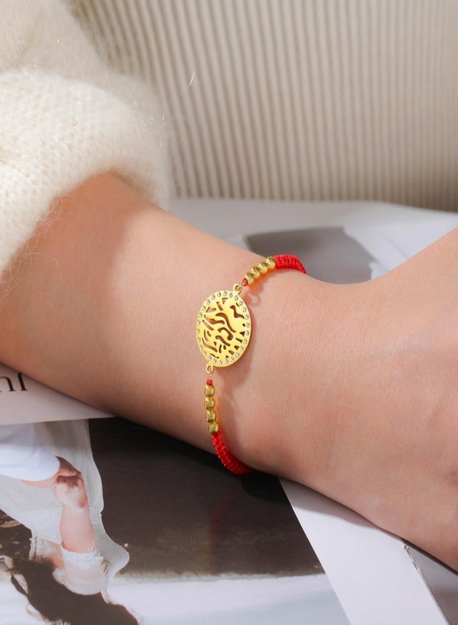 EUEAVAN Shema Israel Bracelet Hear O' Israel Hebrew Prayer Bracelet Sh'ma Shema Yisrael Handmade Braided Rope Jewish Kabbalah Judaica Jewelry Women - Image 2