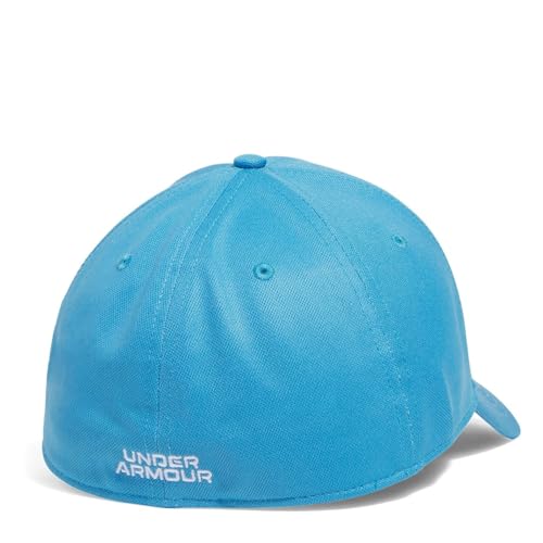 Under Armour Men's Blitzing Cap Stretch Fit, (452) Ether Blue / / White, Large/X-Large - Image 2