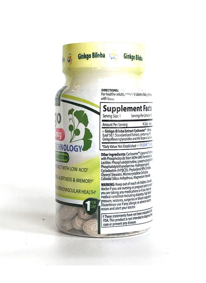 NATURE'S ESSENTIALS Liposomal Ginkgo Biloba ; 120Mg Per Pill ; Cognitive Support ; Maximum Absorption Formula ; 3 Month Supply ; Nongmo ; Glutenfree ; Vegetarian ; Lab Certified ; Usa  - Image 4