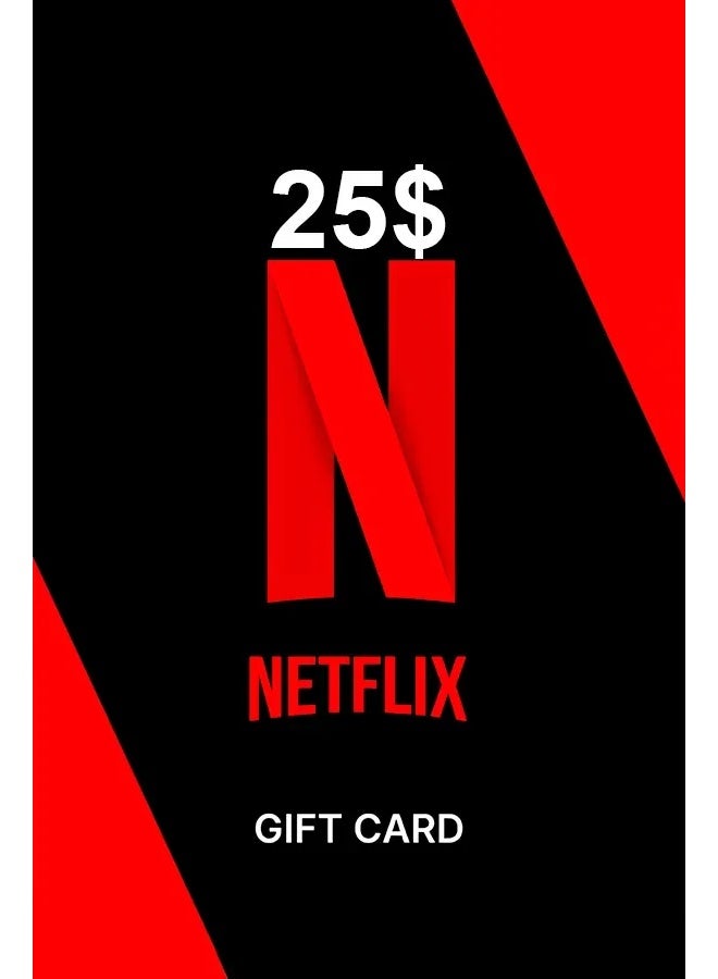 Netflix US $25 Gift Card Digital Code | Netflix Subscription Credit
