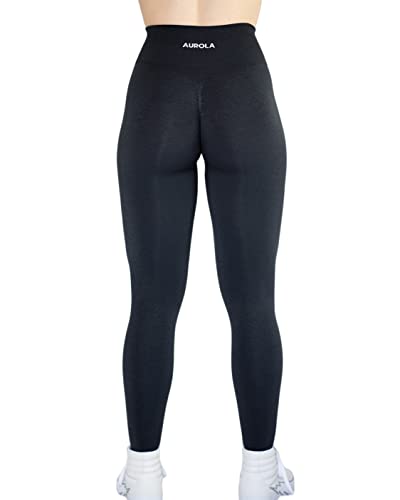 AUROLA Intensify Seamless Scrunch Legging Women Yoga Pants 7/8 Tummy Control Running for Workout Fitness Sport Active Legging-25'' (XL, Black) - Image 2