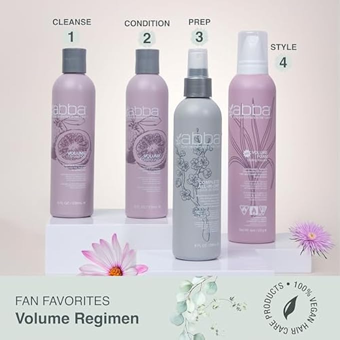 ABBA - VOLUME CONDITIONER - GRAPEFRUIT & LEMONGRASS - THICKENS FINE LIMP HAIR FOR ADDED BODY - PROVIDES HYDRATION TO DULL LIFELESS HAIR - ADDS SHINE - PARABEN & CRUELTY FREE - 8 FL OZ/236 ML - Image 2