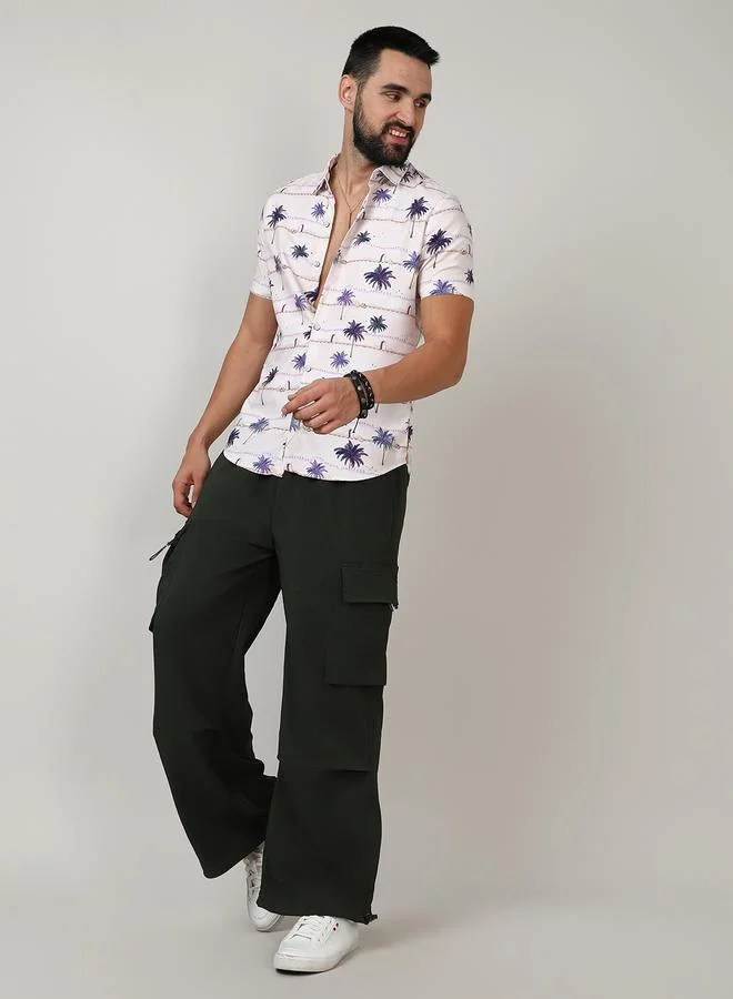 Campus Sutra Campus Sutra Desert Palm Regular Fit Shirt