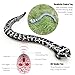 Tipmant Realistic Remote Control Snake RC Animal Toy Crawling Electric Electronic Battery Powered Honored for Kids Cat Halloween Christmas Prank Birthday Gifts Black - Image 4