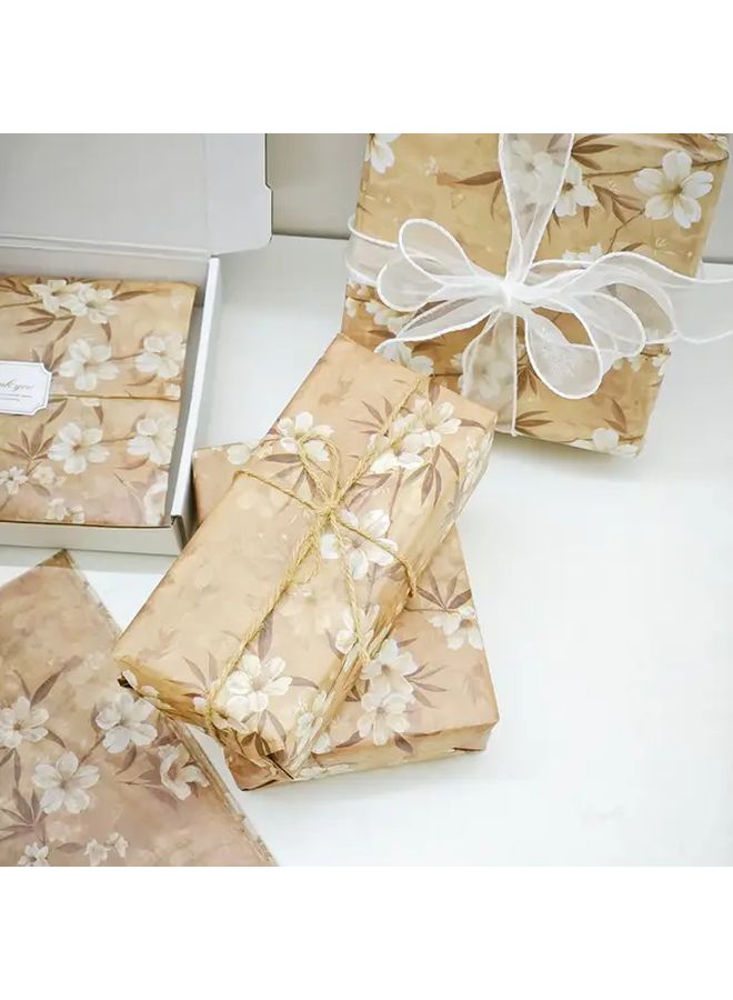 25 Sheets Apricot Blossom Gift Wrapping Tissue Paper 20x14 Inches - Image 4