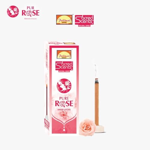 Parimal Pure Rose (Gulab) Dhoop/Dhup Sticks (78–88) (270g) | 45–60 Min Burn | Gulab dhup batti | Bamboo-Less Incense | Each Pack 45G | Rich, Long-Lasting Fragrance | Dhoop Holder Inside | Pack of 6 - Image 3