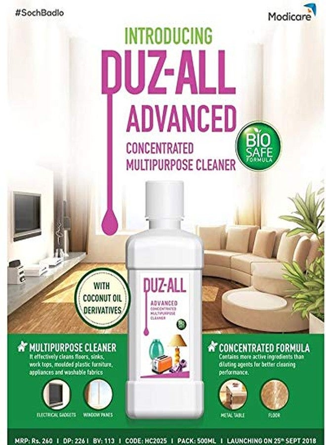 Modicare Duz-All Advanced Concentrated Multi Purpose Cleanser (Multicolour_Pack of 2) - Image 1
