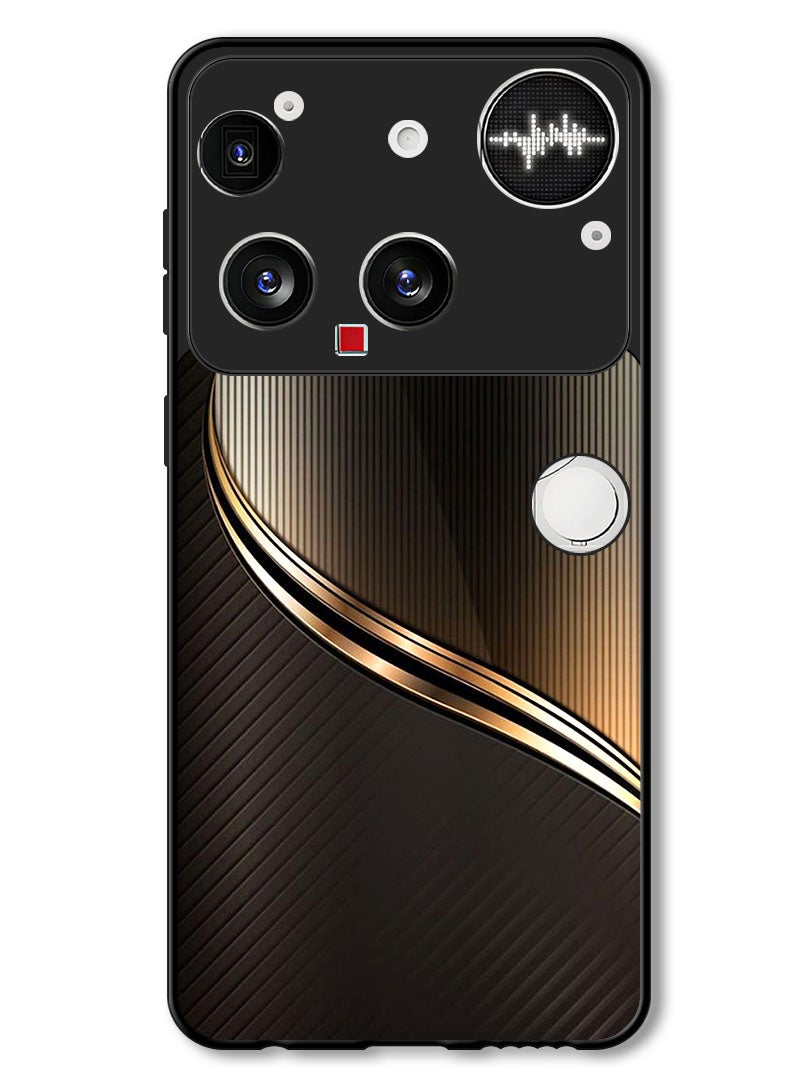 Theodor Case Compatible with Nothing Phone (3) 6.67 Inch Protection Shockproof Bumper Cover Steel Pattern - Image 1