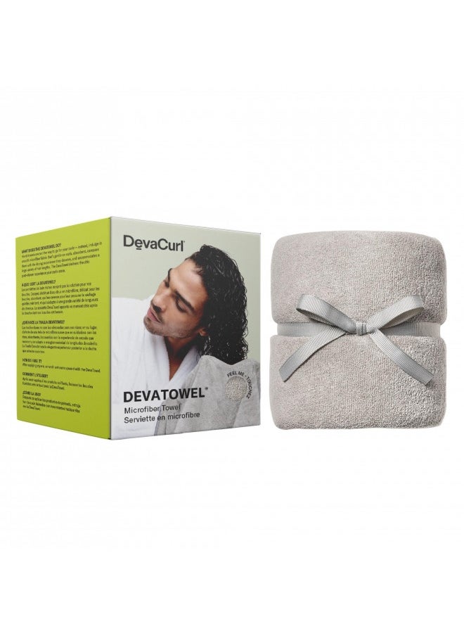 DevaCurl Microfiber Anti-Frizz Towel, Gray  - Image 1