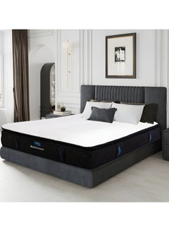 TRIVEX Queen Size Bonnell Spring Foam Mattress 33cm Thick Mattress with Memory Foam Medium Firm High-Knitted Anti-Bacterial Fire-Retardant Fabric Durable & Comfortable Mattress 160x200  - Image 1