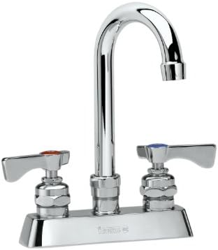 Krowne 15301L Royal Series 4 Center Deck Mount Faucet 6 Wide Gooseneck Spout 14 Turn Ceramic Cartridge Valve Low Lead Compliant - Image 4