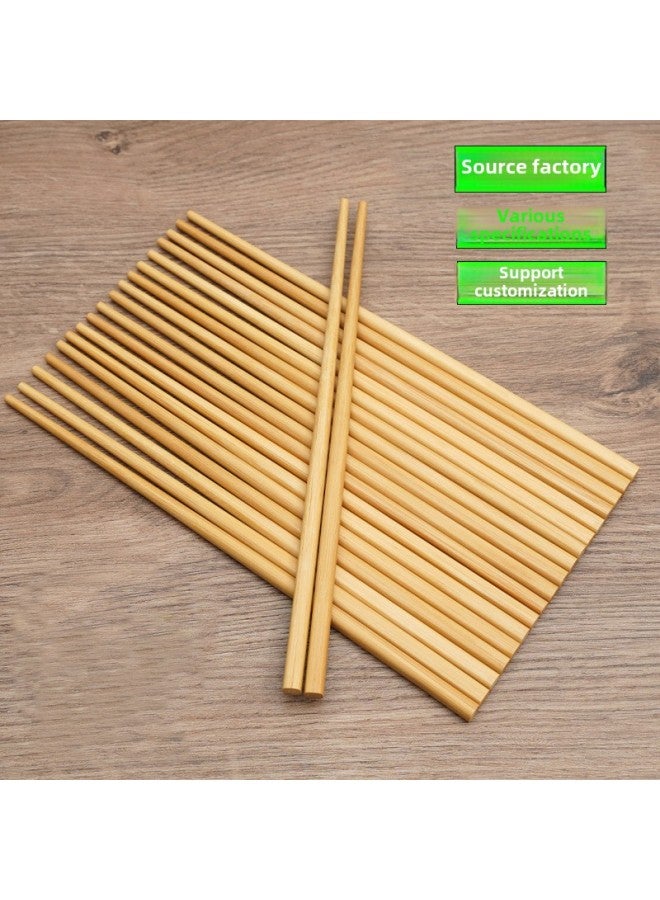 Wholesale Carbonized Bamboo Chopsticks Household Paint-Free Wax-Free Restaurant Hotel Chopsticks Four-Piece Meal Bag Raw Material-Color:6.0*6.0*23.5cm Carbonized Belt Section (4500 Pairs/piece)  - Image 2
