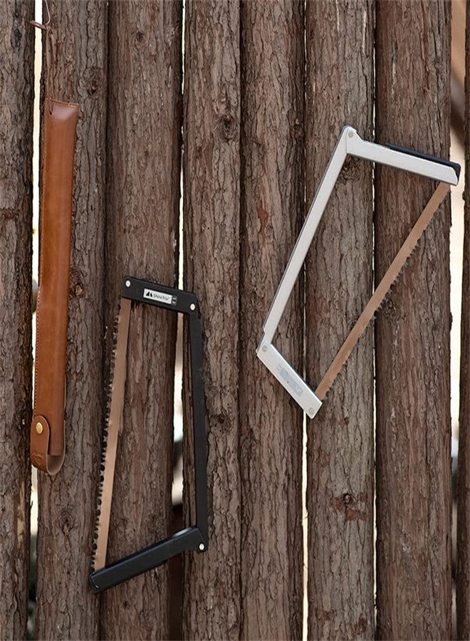 Folding Hand Saw with Storage Pouch for Fast Wood Tree Cutting Shark teeth Straight Saw Emergency Survival Backpacking Gear for Camping Backpacking Hiking Hunting - Image 4