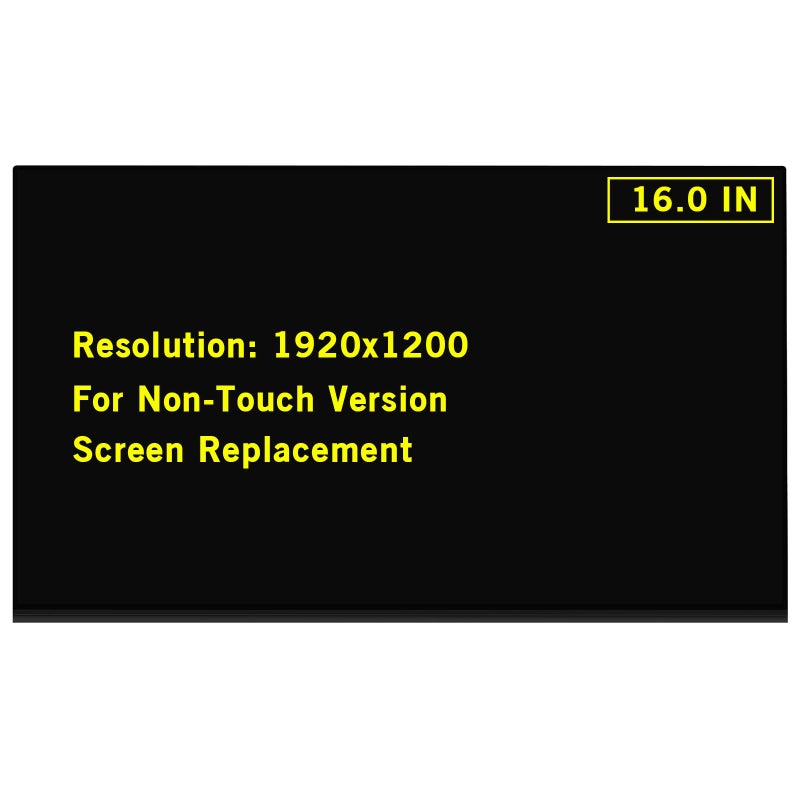 GBOLE 160 New Screen Replacement for Dell Inspiron 16 5620 5625 P117F P117F001 P117F002 FHD 1920x1200 30Pin LED LCD Display Screen PanelOnly for Non Touch
