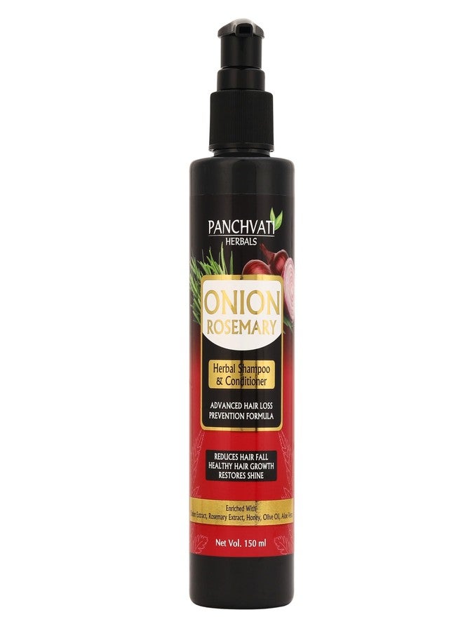 Panchvati Onion Rosemary Herbal Shampoo - 150ml (Pack Of-2) - Image 1