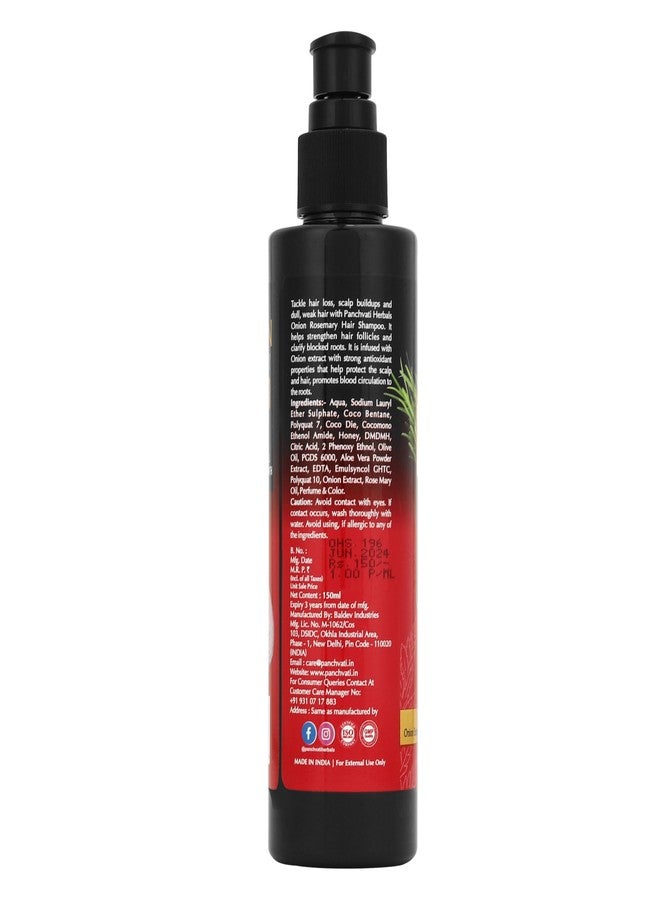 Panchvati Onion Rosemary Herbal Shampoo - 150ml (Pack Of-2) - Image 5