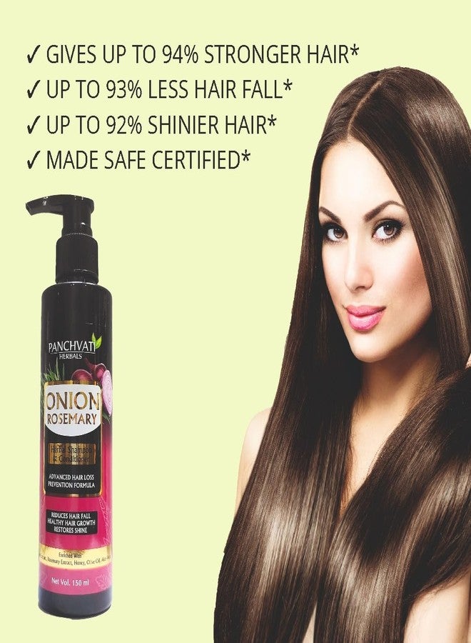 Panchvati Onion Rosemary Herbal Shampoo - 150ml (Pack Of-2) - Image 3