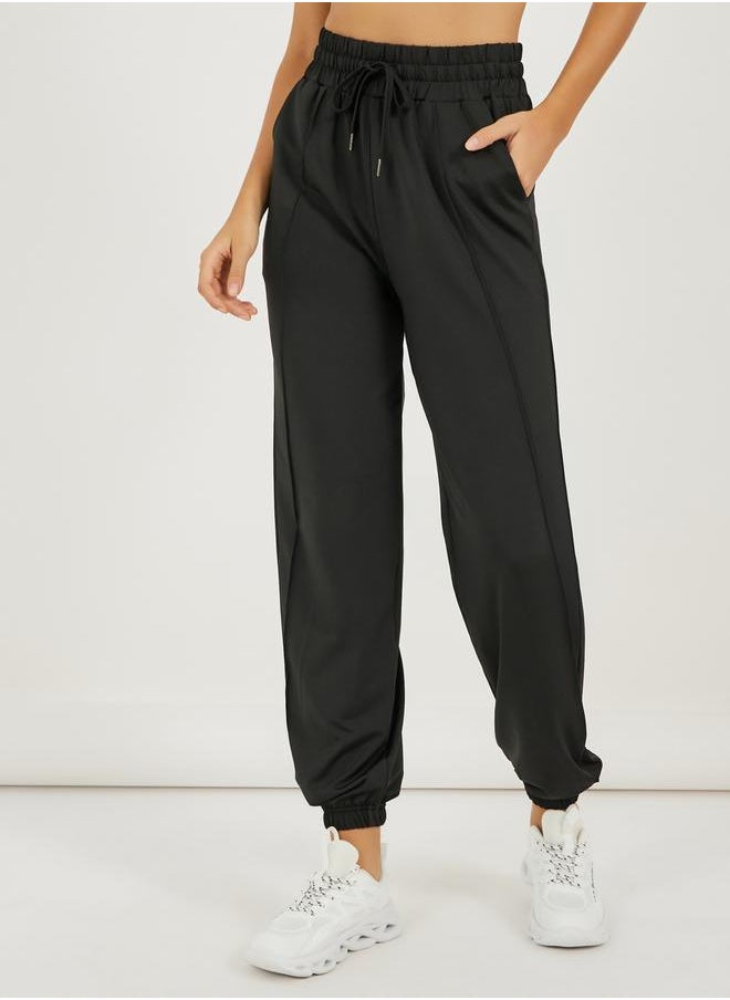 Styli Seam & Drawstring Detail Joggers  - Image 2