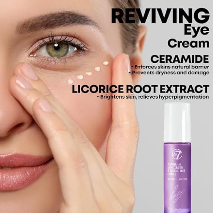 W7 Hydrate & Revive Set – Skincare Trio for Intense Hydration, Nourishment & Radiance – Includes Under Eye Gel Patches (5 Pairs), Non-Greasy Face Oil & Revitalizing Eye Cream - Image 3