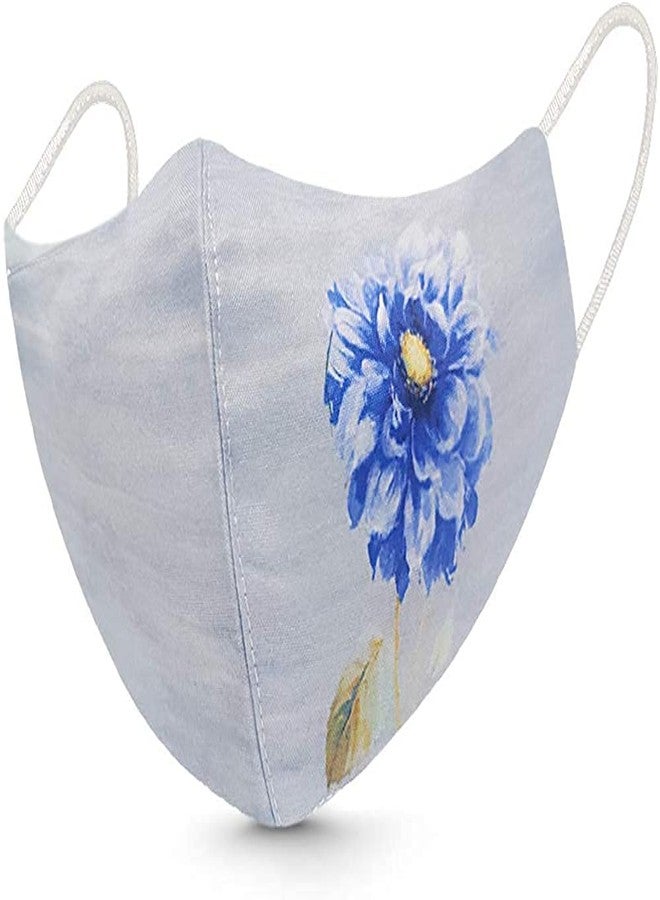 Sajani Pure Cotton Face Mask for Women/ Digital Printed Mask/ 3 Layers Skin Friendly Washable Fabric, Light Weight & Comfortable Mask(Pack Of 14) - Image 4