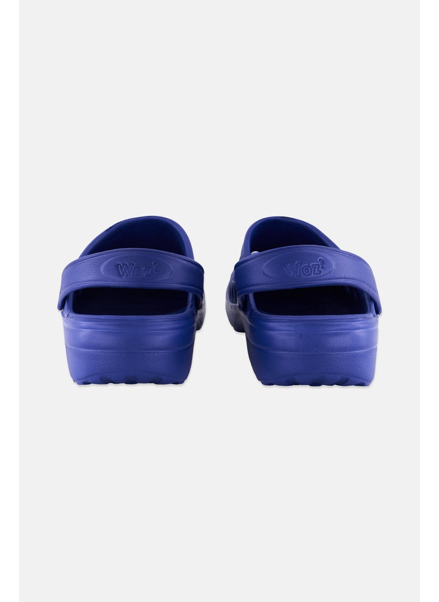 Woz - Men Slingback Clogs, Blue - Image 1