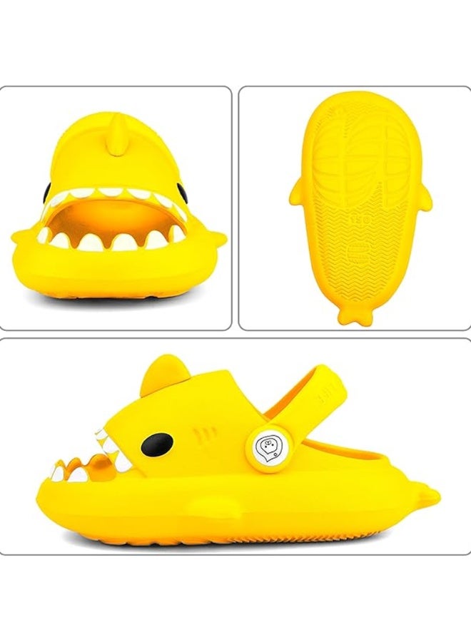 DubaiGallery Kids Shark Cartoon Clogs Summer Sandals for Boys and Girls, Soft EVA Lightweight Slip-On Beach Shoes with Anti-Slip Sole, Cute Baby Shark Design, Comfortable Indoor Outdoor Slippers for Toddlers and Children - Image 3